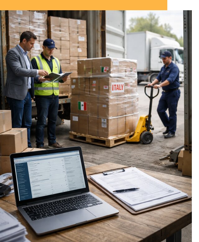 Доставка грузов из Италии: морские и авиаперевозки от 18454