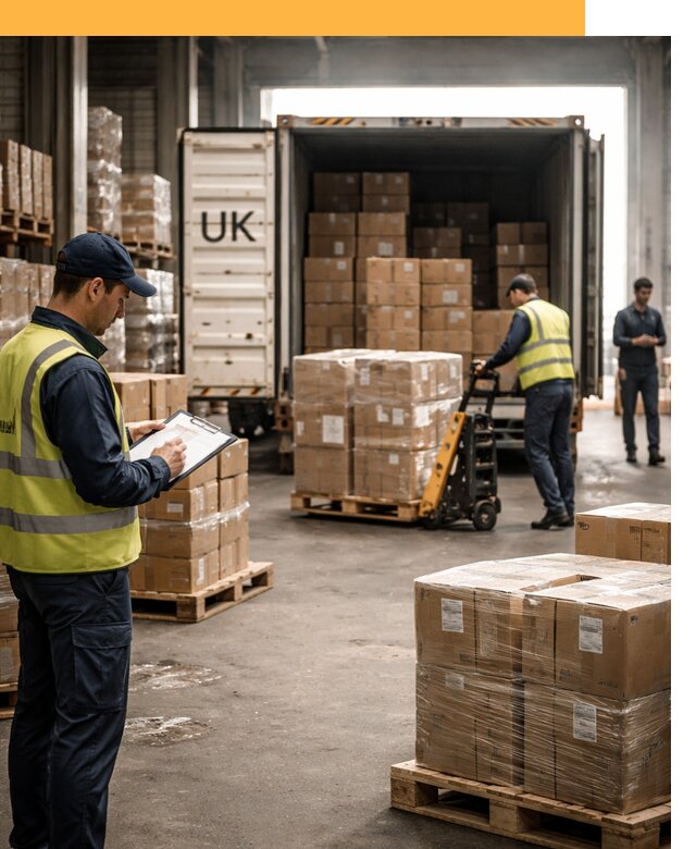 Доставка грузов из Великобритании с таможенным оформлением от 12815