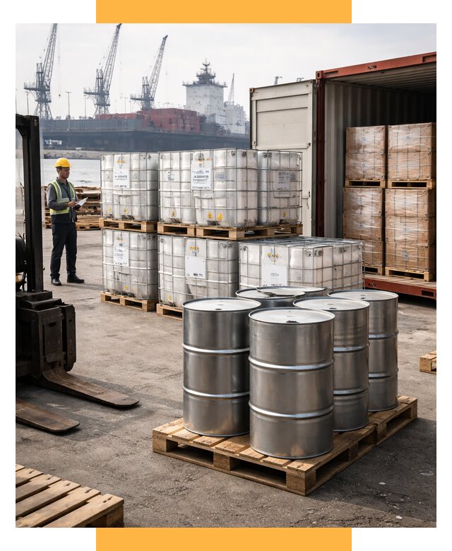 Доставка химического сырья из Индии от 256300 р. | СетСервис-Пхв