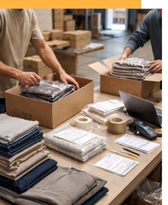 Перевозка одежды по миру от 7689 руб. с таможенным оформлением